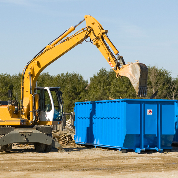 what size residential dumpster rentals are available in Remsenburg NY